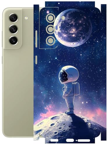 Image of AtOdds - Full Body Back Screen Guard Protector Film - Lamination Wrap Skin Sticker Compatible with Samsung Galaxy S21 FE (5G) | Scratchproof Matte Finish (Moon)