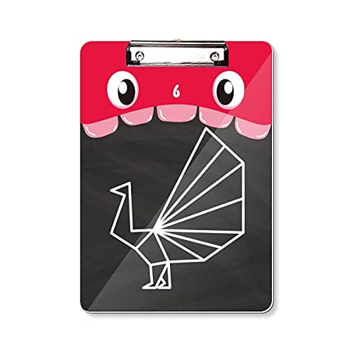Origami peacock bloc-notes d'apprentissage A4 à emporter en cours ou en réunion de bureau