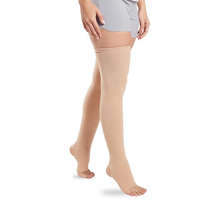 Flamingo Varicose Vein Stockings | Compression Stockings for Men & Women | Graduated Support for Leg Pain Relief & Blood Circulation | Size - Small | 1 Pair 1