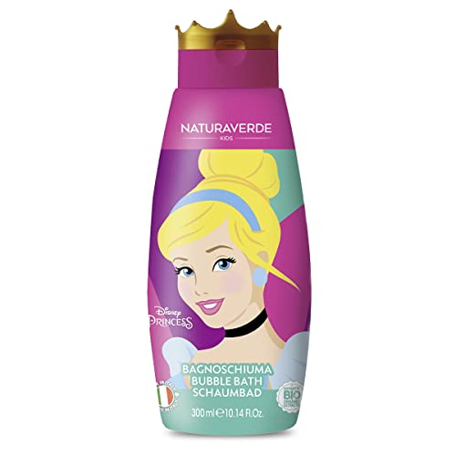 Naturaverde | Kids - Disney Princess - Duschgel für Kinder mit Aschenputtel, Körperpflege, Babypflegeprodukte, Schaumbad mit Bio-Haferextrakt, 300 ml