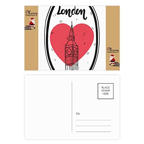Cartes postales Love Big Ben de remerciement : célébrez l'amour et le voyage