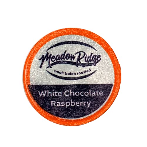Meadow Ridge Coffee Single Serve Cups - 100% Arabica Coffee (For K-Cup Brewers) Low Acid (White Chocolate Raspberry, 24 Count) #TOP26