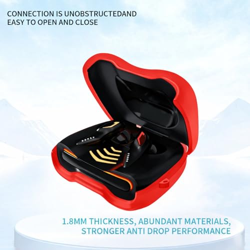 Image of MoonMart Silicone Case Cover Compatible with Boult Astra, UFO, Mustang & GoBoult Ember (Red)