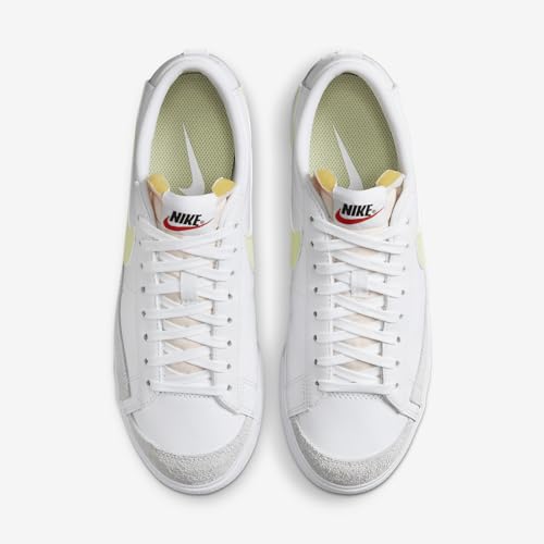 Nike Blazer Low Platform Women's Shoes (DJ0292-115, White/Team Orange/Black/Life Lime) Size 8.54