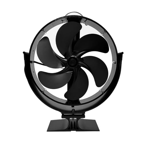 Diogeynu Ventilador de calor de arranque, ventilador de estufa alimentado por calor con protección, disfruta de un espacio cómodo y eficiente energéticamente