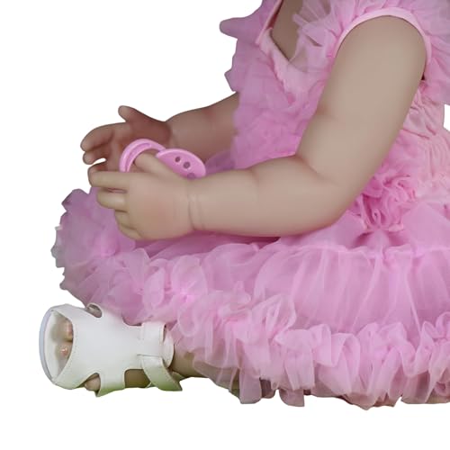Muñeca Isla Belle Reborn 22 Pulgadas Cuerpo de Vinilo miniatura 7