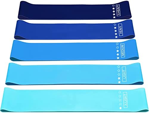 Premium Resistance Bands for Women & Men: 5 Exercise Workout Levels for Home Gym Long Exercise Workout – Essential Fitness Equipment for Training, Yoga – Includes Free Carrying Bag