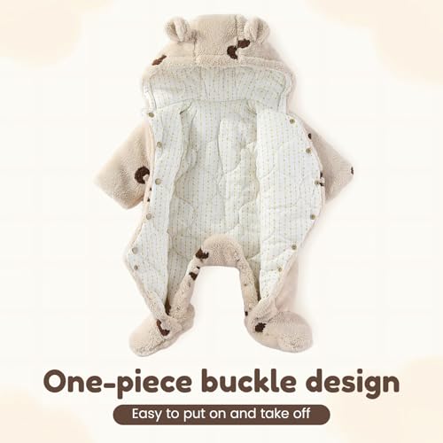 Combinaison de neige bébé en polaire : cadeau de naissance idéal - 5