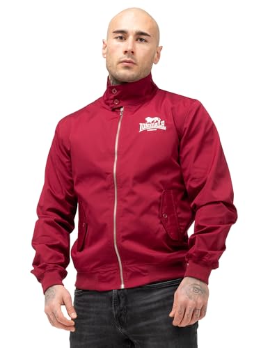 Fodera interna a contrasto Lonsdale Classico Giacca per Tutte Le Stagioni, Rosso Ciliegia, L Uomo