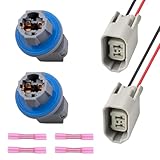 VKQTS Car Rear License Plate Light Socket with Female Connector Pigtail OEM F81Z-13411-AA,Practical Car Side...