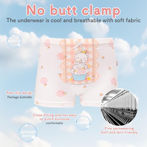 Ruby&Tang Girls Underwear Soft Cool Breathable Kids Boxer Briefs Panties 4t 5t(Pack of 54