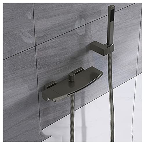 Robinetterie cascade de baignoire en laiton noir mat haut de gamme