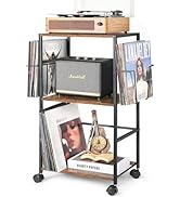 Amazon.co.jp: レコード収納ラック、3段レコードラック、200枚の