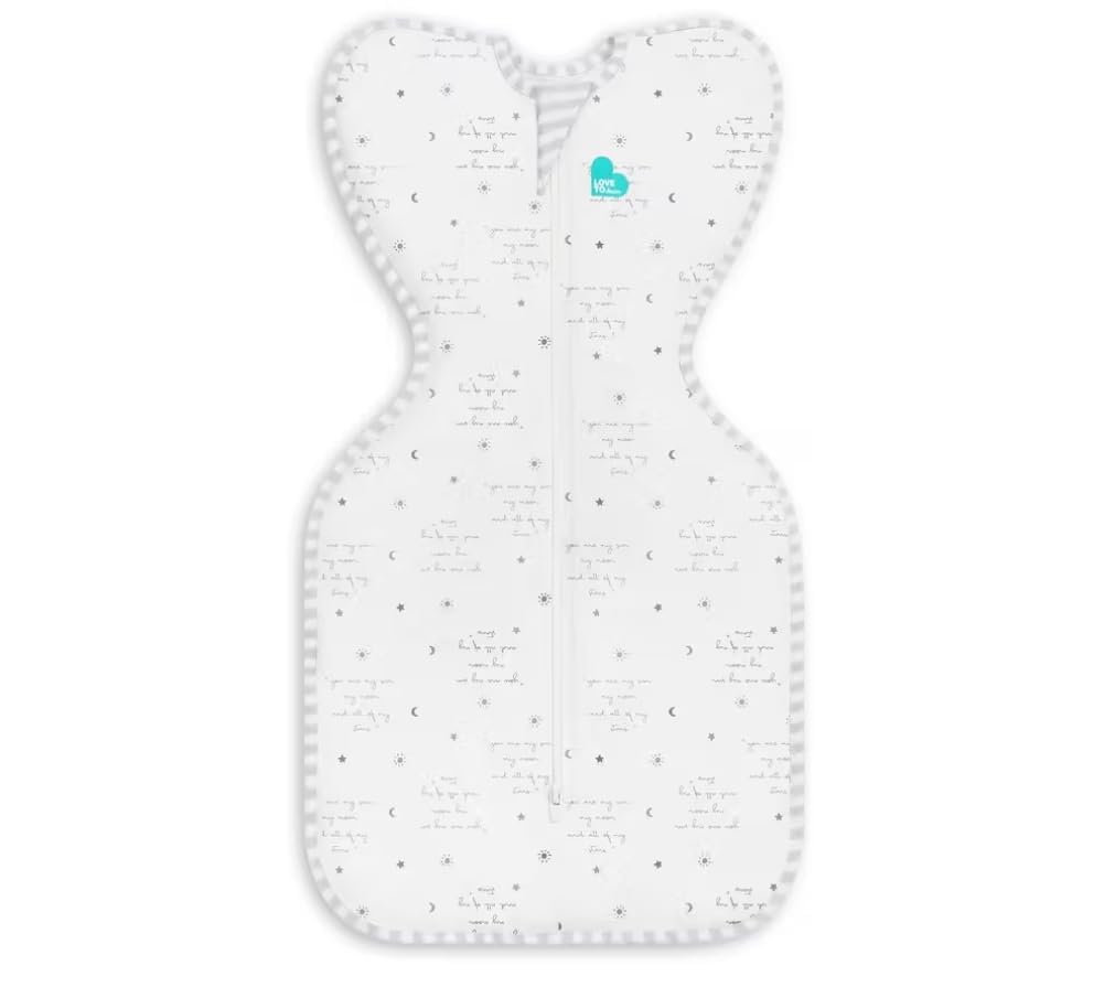 Love to Dream - Bufanda envolvente, posición de brazos altos, algodón ligero y ultra transpirable, cubierta portátil versátil, para primavera, verano, saco de dormir - 0,2 tog, 2,3 a 3,9 kg, You are