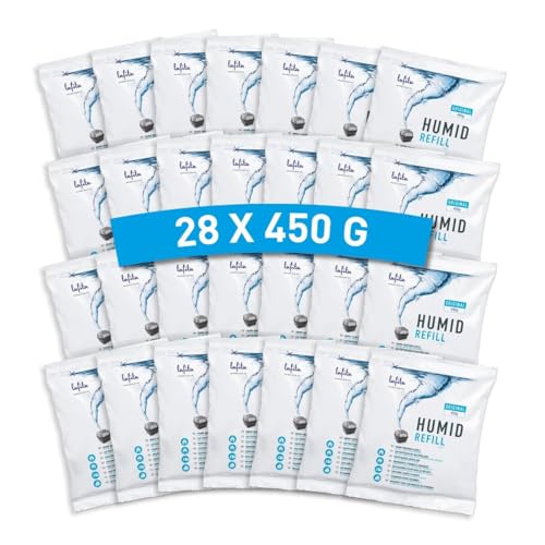 Lafita Lot de 28 recharges pour déshumidificateur, 450 g, sans parfum, granulés