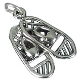 Plata esterlina .925 Charm raquetas de nieve plata de ley .925 x 1 Charms raquetas de nieve