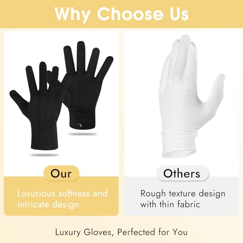 BEVTEE 2 Pairs Dress Gloves
