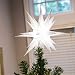 Elf Logic - Moravian Star Tree Topper - Beautiful Bright White 3D Lighted Christmas Star Tree Topper - Advent Star, Bethlehem Star (Assembly Required) (12 Inch, Incandescent)