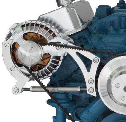 Billet Alternator Bracket for Small Block Chrysler 318 340 360 Engines; V-Belt & Serpentine