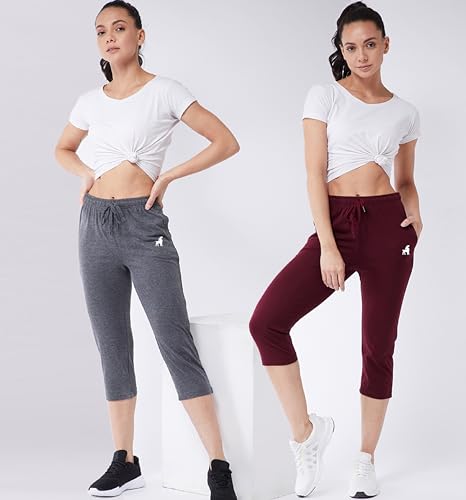 Image of Modeve Women Solid Cotton Blend Capri for summer|| Summer Wear