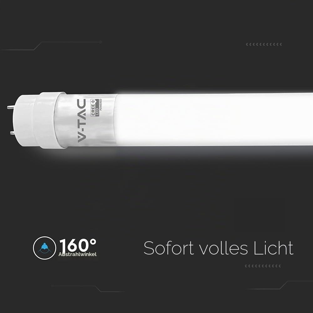 ZONE LED SET - LED Röhre 120cm, kaltweiß (6500 K), 1850 Lumen, T8, G13-18W (ersetzt 36W), inklusive Starter, LED-TUBE Leuchtstoffröhre Neonröhre Leuchte Röhrenlampe, 25-er Pack