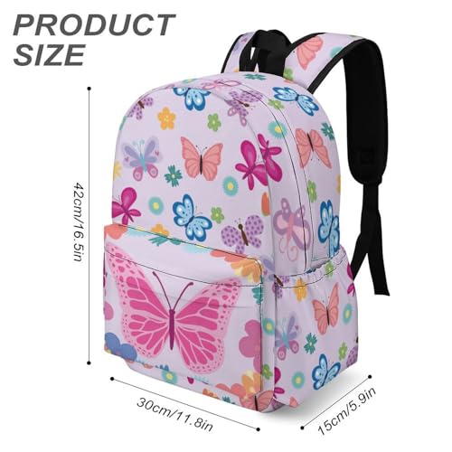 Butterfly Backpack 17 Inch Oxford Cloth Daily Commuter Backpack3