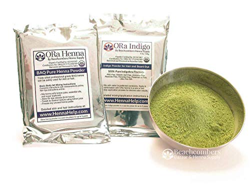 ORA Combo Pack Henna/IndigoNatural Hair Dye: Browns, Reds, and Black Hair Colors