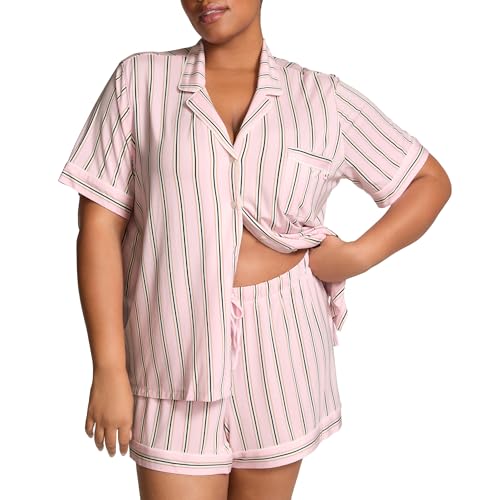 Victoria's Secret Conjunto de Pijama Modal, Camisa de Manga Curta...