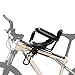 Gdrasuya10 Portable Bicycle Front Mounted Baby Seat Lightweight Child Bicycle Safety Seat Padded Saddle Kids Saddle Carrier Seat Cushion with Foot Pedal