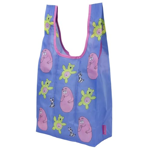 バーバパパ グリーティングライフ エコバッグ ポーチ付 Sサイズ パパ BBZ-348 ブルー