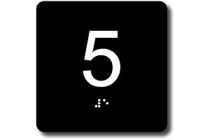 ADA Exam Room Number Sign with Tactile and Braille - 4" X...