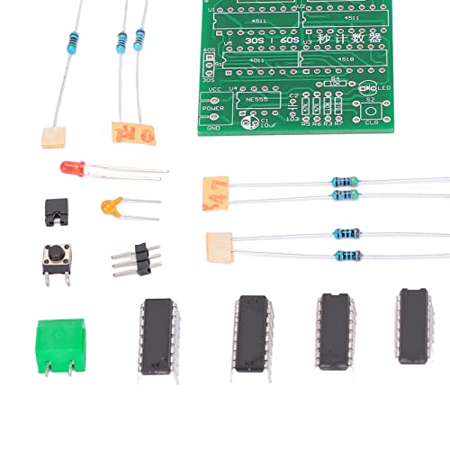 Zählermodul-Kit der 30-60er Jahre, einfache Stoppuhr-Touch-Tasten, digital, vernünftiges Schaltungslayout, Lötübungselektronik für Studenten zum Schweißen