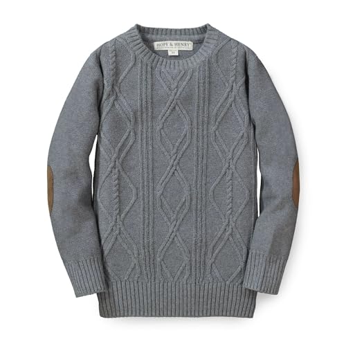 Image of Hope & Henry Boys' Long Sleeve Crew Neck Pullover Sweater