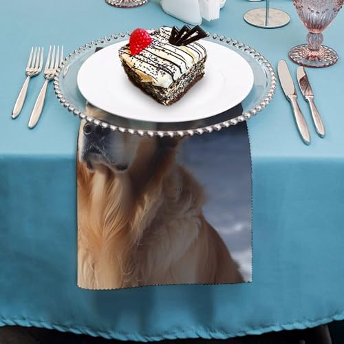 Servilletas de tela Golden Retriever 2 piezas miniatura 4