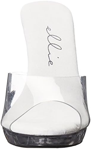 Ellie Shoes Women's 521-vanity-w Heeled Sandal, Clear, 8 D US | Image 1