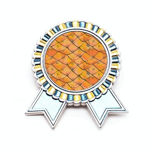 Broche en bois motif régulier taille M pour sublimer vos vestes d'automne