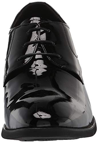 Calden Men's Invisible Height Increasing Elevator Shoes - Black Patent Leather Lace-up Formal Tuxedo Oxfords - 3 Inches Taller - K911929 - Size 10 D(M) US2