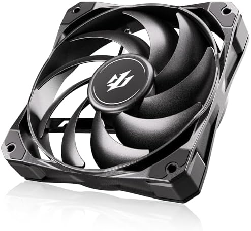 Okinos, Single 120mm High Performance PWM PC Case Fan, 2000 RPM, 75.27 CFM, FDB-Bearing Computer Case Fan, Cyclone Series