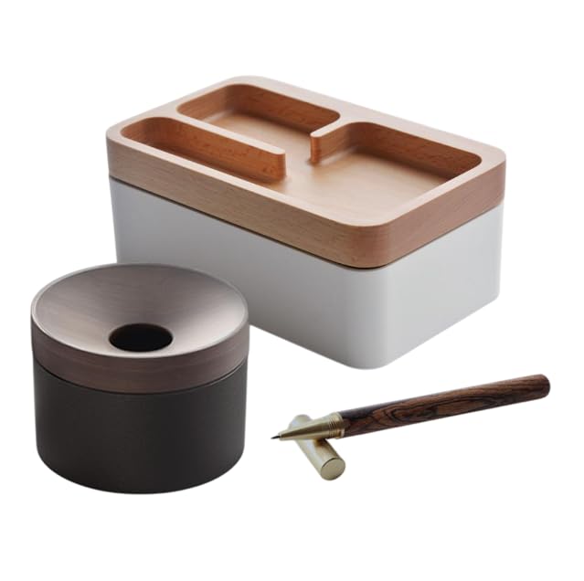 Set balance edition con bandeja blanca y caja negra magnética miniatura 1