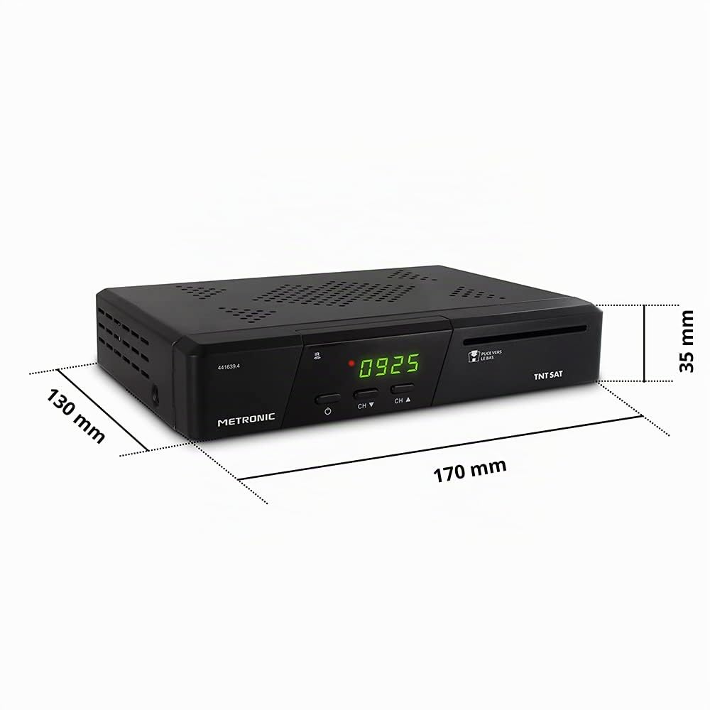 Metronic 441639 Terminal TNT SAT HD, schwarz, Norme
