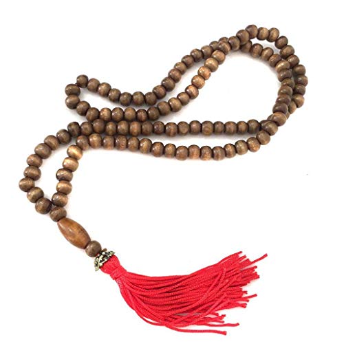 Japamala de 108 Contas de Madeira Escura