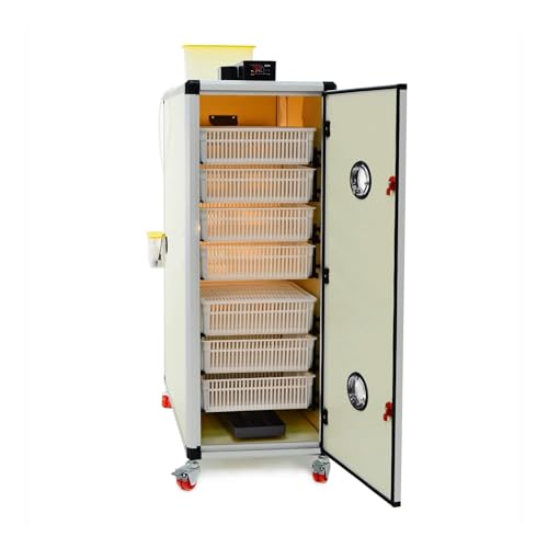 Incubators for Hatching Eggs – HB500H Egg Incubator Hatcher, Automatic & Self-Regulated Temperature & Humidity, Chicken Egg Incubator, Professional Cabinet Poultry Incubator by Cimuka