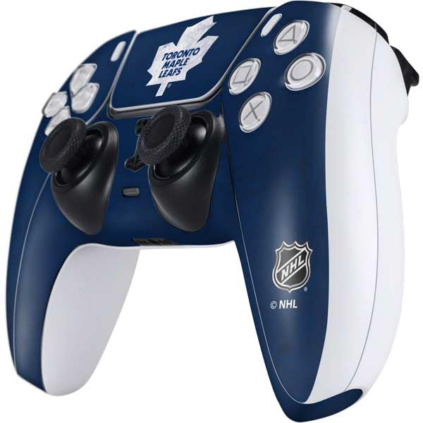 Skinit Decal Gaming Skin Compatible with PS5 Controller (2 Pack) - Officially Licensed NHL Toronto Maple Leafs Distressed Design