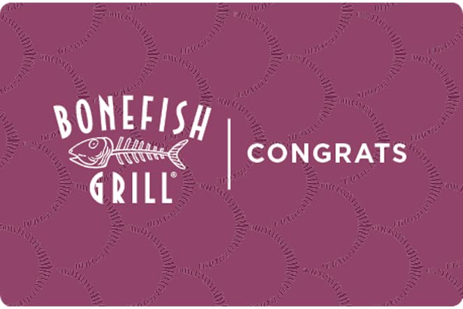 Bonefish Grill eGift Card 15 Congrats image 2 of 3 B0B8ZQC532