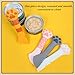 MIEDEON Silicone Pet Food Spoon Cute Cat Food Scooper Dog Wet Food Spoon Pet Food Can Spoon for Cat and Dog Manual Can Opener (Orange+Grey,5.1 inch)