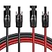 Produktbild Solarkabel Verlängerung 4mm², Solarkabel 3m Verlängerungskabel, Photovoltaik Solar Kabel Adapterkabel, Verbindungskabel Solarstecker, IP68 Wasserdichtem Stecker 12AWG für Solarpanel PV Solaranlage