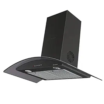 Faber 90 cm 3 Way Silent Suction Chimney, 1095 m3/hr (FEEL 3D T2S2 BK PB LTW 90, Baffle Filter, Black)