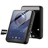 MP3プレーヤー 【2.4インチタッチスクリーン＆Bluetooth 5.3搭載】 音楽プレイヤー 64GB デジタルオーディオプレーヤー 金属製 128GBまで拡張可能 スピーカー内蔵 TypeC 充電式 多機能 操作簡単 小型 軽量 音楽/電子書籍/写真閲覧/FMラジオ/録音機能 通勤/エクササイズ/ランニング/旅行/休養/勉強などに適用 コンパクト 日本語取扱説明書付き