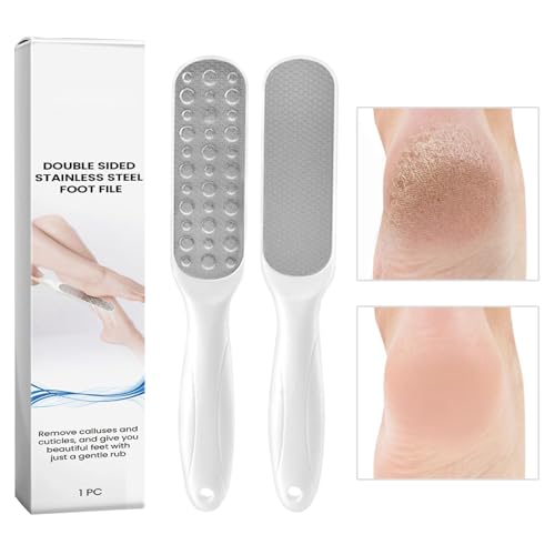 de pedicura profesional para pies, removedor de callos escofina para pies | Rascador de pies de acero inoxidable - Herramienta portátil para el cuidado de los pies, eliminación de callos para mujeres,