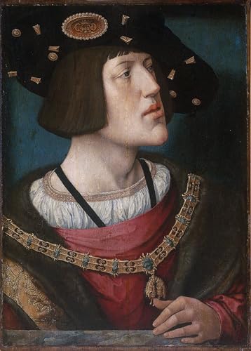 Portrait de Charles V par Bernard Van Orley | Affiche Artistique 60x90cm